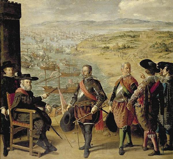 Francisco de Zurbaran La defensa de Cadiz Norge oil painting art